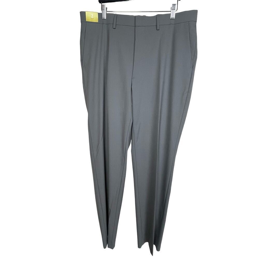 NWT J. M.Haggar Classic Fit Pants Flex Waist Gray Size 38x34